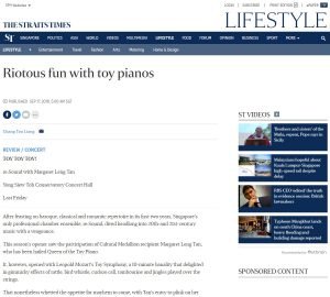 Riotous fun with toy pianos