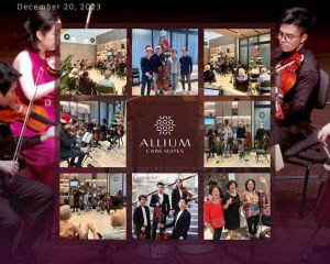 Concordia Quartet delivered a captivating performance featuring classical pieces, Chinese classics and Christmas carols, including ‘Autumn Leaves’ arranged by renowned Japanese composer Toru Takemitsu at Allium Care Suites