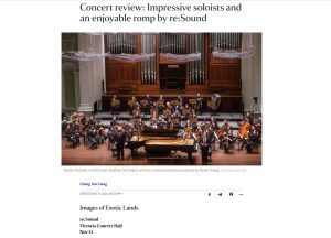 Concert review: Impressive soloists and an enjoyable romp by re:Sound