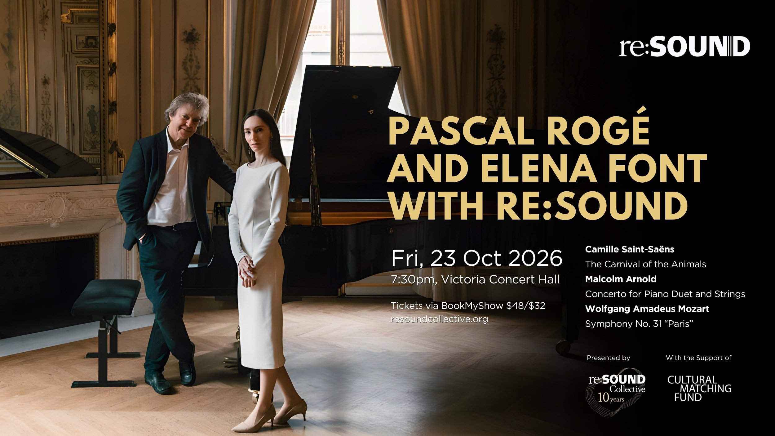 Pascal Rogé and Elena Font with re:Sound