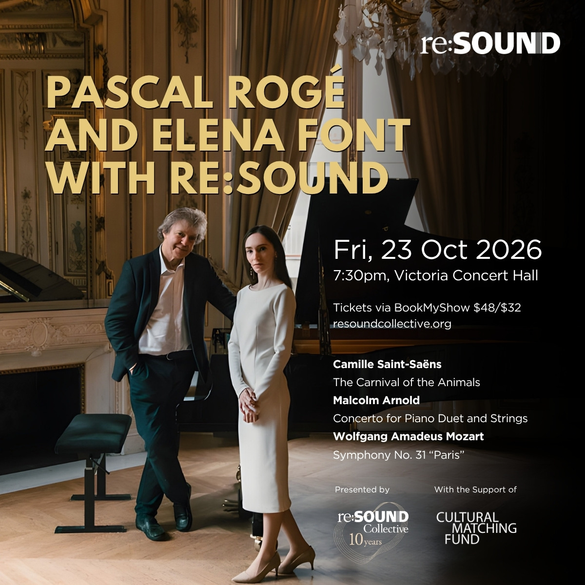 Pascal Rogé and Elena Font with re:Sound